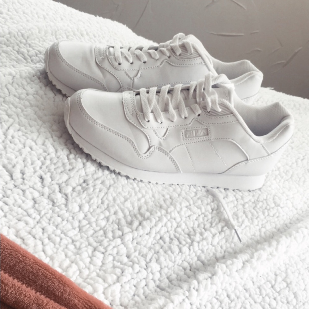 White Fila sneakers
